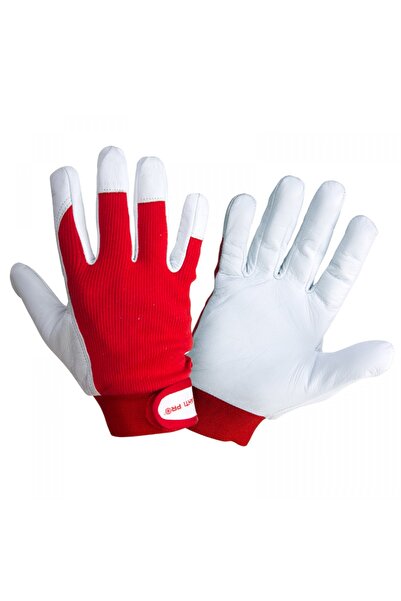 Lahti Pro COTTON GLOVE WITH CHIP LEATHER - (11)