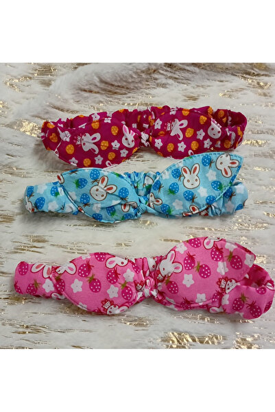 Lissa Aksesuar 3-Piece Rabbit Ear Headband Buckle