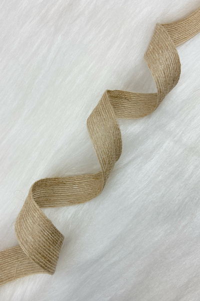 ZEYMERADE شريط من خيوط الجوت 2 سم 10 متر، للعروس، الحزم، الخطوبة، الزينة، اله...