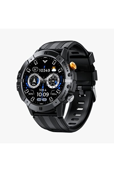 Singlait Ceas smartwatch SG 29 pentru bărbați, sport, apel voce, negru, notif...