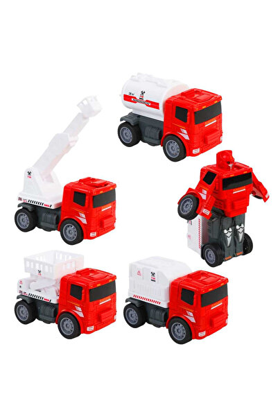 Art Tone ROBOTA DÖNÜŞEN İTFAİYE ARAÇLARI 4 MODEL 3YAŞ+ (GÖRSELDE BULUNAN 1 AD...