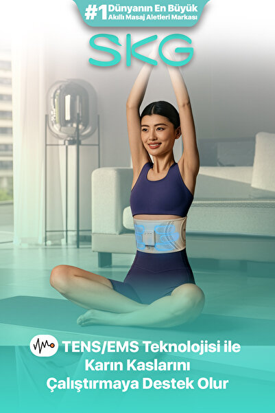 SKG GS300 TENS-EMS Akıllı Taşınabilir Karın Masaj Aleti/Robotu | Isı Terapisi...