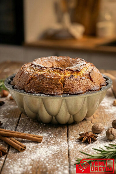 GUGGA Bake - Premium Damla Desen Döküm Kek Kalıbı 26 cm