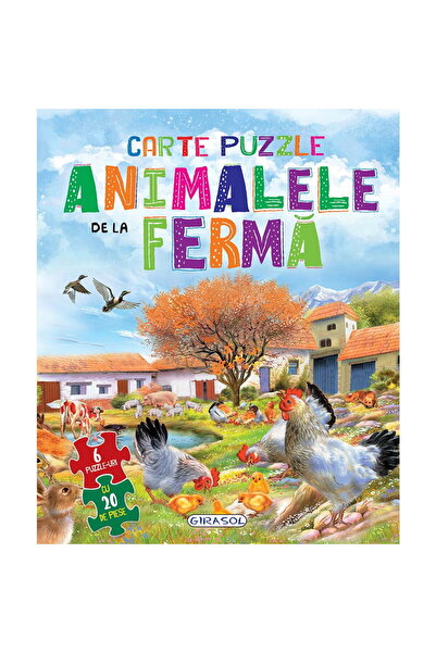 GIRASOL Book with 6 puzzles - Farm animals