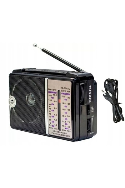 zola Φορητό ραδιόφωνο, με τηλεσκοπική κεραία, FM, AM, SW, TV, μαύρο, 16x10,5x...