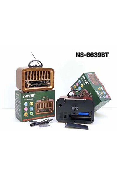 NNS Premio Nostaljik Radyo Taşınabilir 6639-BT