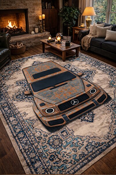 Qatalina MERCEDES G VAGON Motifli Yıkanabilir JEEP Desenli Oyuncu Gamer Genç ...