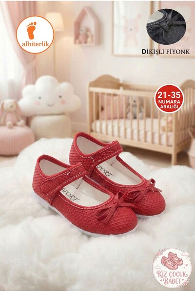 AlbiShoes Момичешки велкро панделки за училище Daily 23 April Show Детски бал...