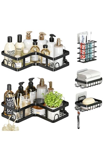 OEM Shower Shelf for Bathroom, Storage, Soap Holder, Organizer Bathroom, Black