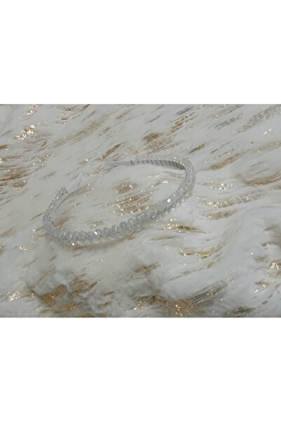 Lissa Aksesuar Transparent Crown Model with Stones