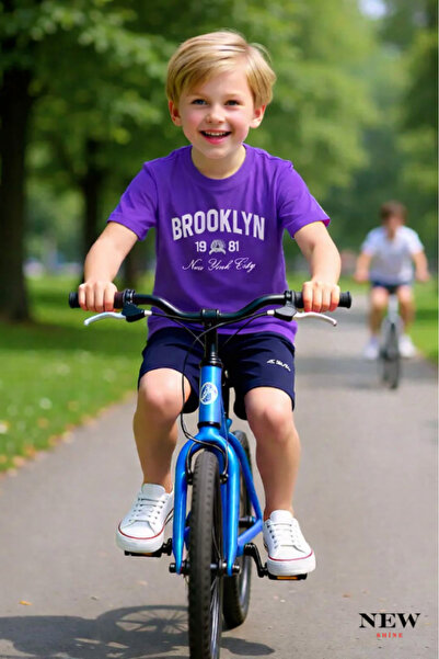 New Shine تي شيرت بروكلين 1981 مطبوع للأطفال من الجنسين