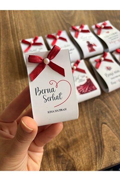 Loyapink Yeni Sezon 20 ADET İsimli Dağıtmalık Hediyelik Kına, Kartlı Kına, Kı...