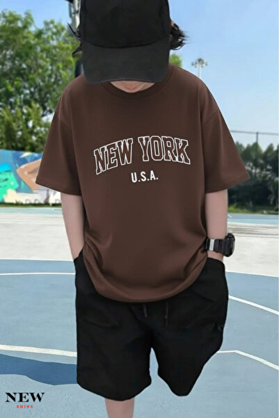 New Shine NEW YORK USA IMPRIMAT UNISEX COPII tricou