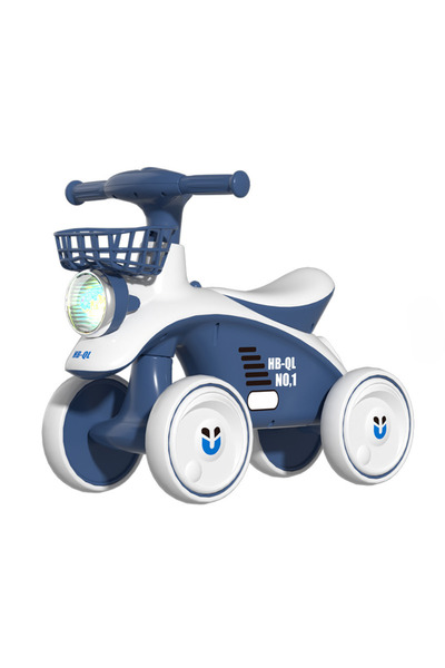 GHEMOTOC Bicicleta fara pedale,cu 4 roti ,cadru plastic,cu muzica si lumini,r...