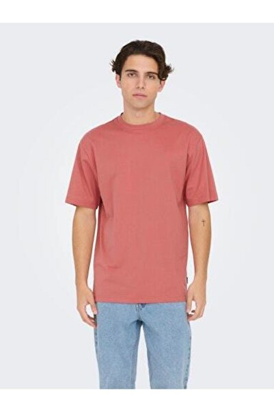 Only & Sons Tricou pentru bărbați Dusty Rose 22022532