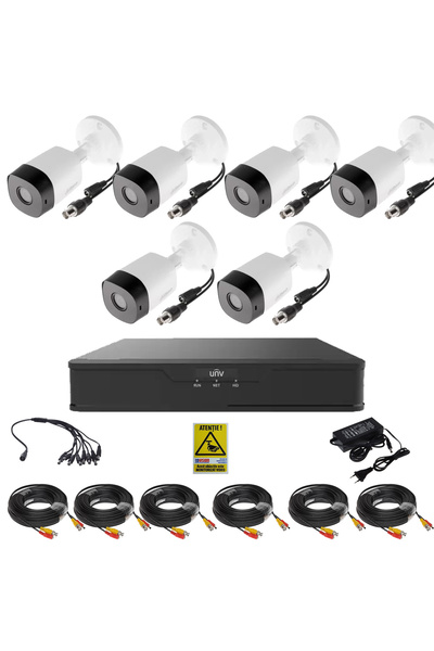 DAHUA Video Surveillance System 6 Outdoor Cameras 2MP