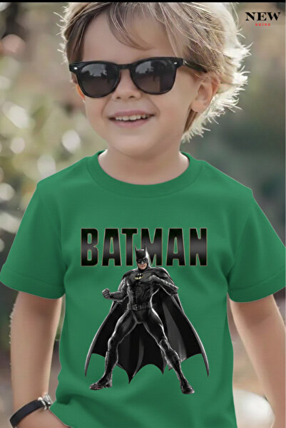 New Shine TRICOU UNISEX PENTRU COPII CU IMPRIMEU BATMAN