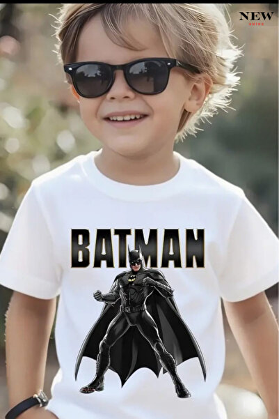 New Shine TRICOU UNISEX PENTRU COPII CU IMPRIMEU BATMAN