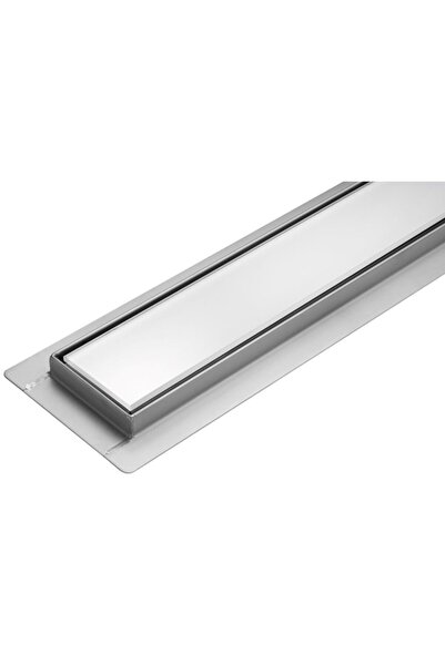 FALA Scurgere de duș liniară 60 cm, sticlă albă, pentru perete