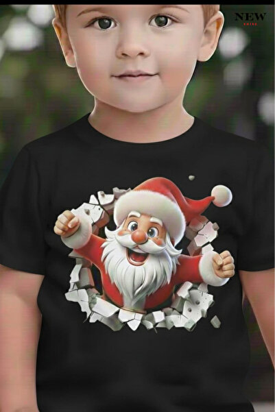 New Shine Παιδικό μπλουζάκι unisex με στάμπα Άγιου Βασίλη