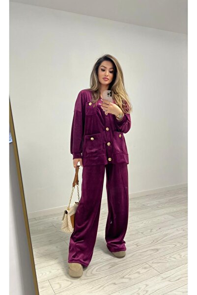 Athea Celine Velvet Tracksuit Set