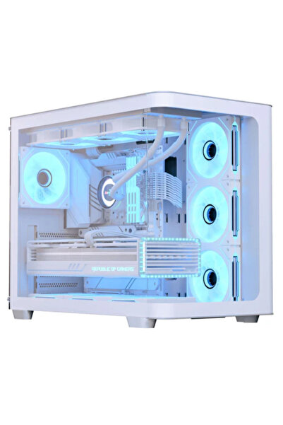 AEROCOOL P500C ARGB Gaming Case, Mid Tower, White