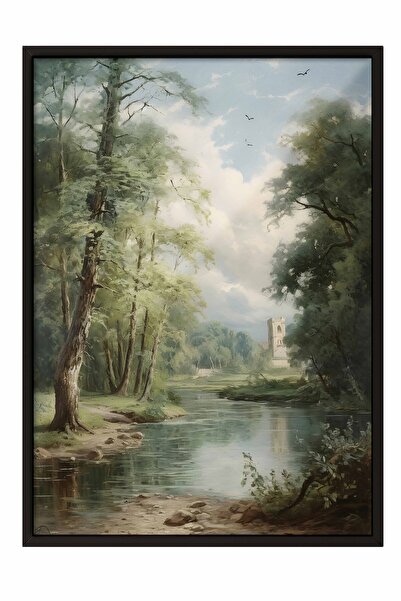 Postifull Vintage slika, poster u crnoj ramovini, vintage zidni dekor