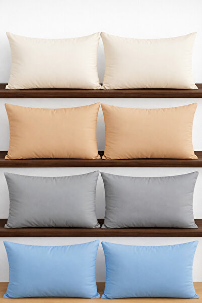 ÇIQRIK HOME 8 Pieces 50X70 cm Zippered Pillowcases