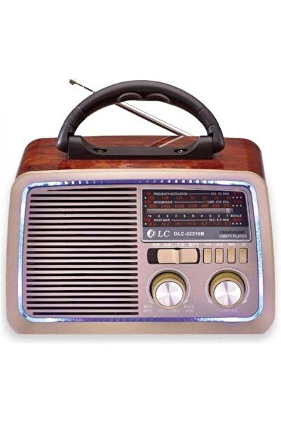 LC USB Mini Radio Hi Fi Speaker with Bluetooth Disco Light Portable FM AM Mus...