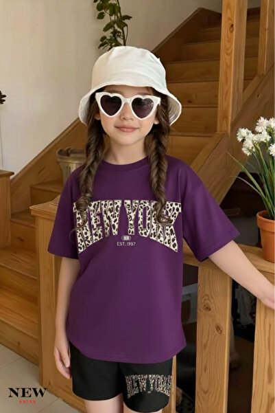 New Shine New York Printed Unisex Children's T-Shirt