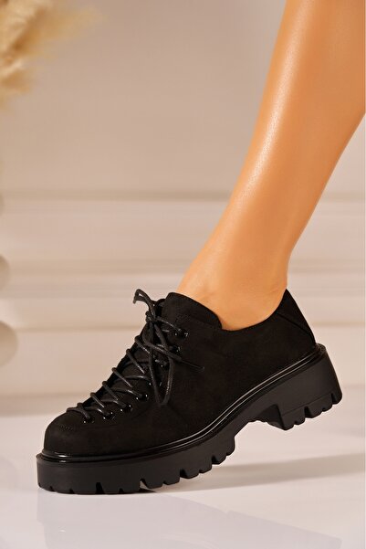 Joana Черни велурени мокасини от изкуствена кожа, размер 41