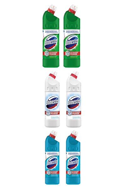 Domestos Domestos Pine Disinfectant x2 + Extended Power White x2 + Atlantic B...