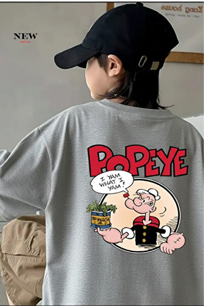 New Shine تي شيرت للأطفال مطبوع عليه بوباي للجنسين