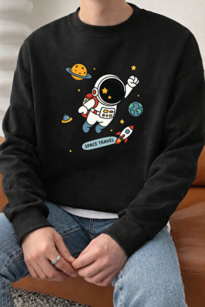 Pink Sky Swea tricou 1 Astronaut, unisex, supradimensionat, din bumbac, imprimat