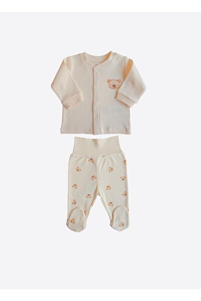 kitikate Organik Kiti Önden Çıtçıtlı 2'li Takım Natural