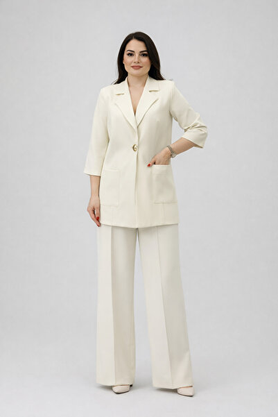 ventura butik Tek Düğmeli Blazer Ceket Pantolon Takım