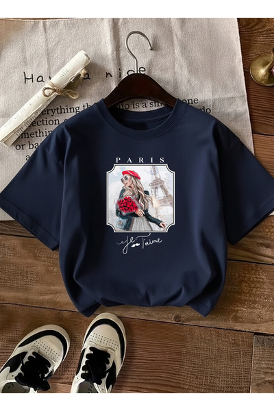 caddekombin Design elegant inspirat de Paris, romantic, pentru femei, albastr...