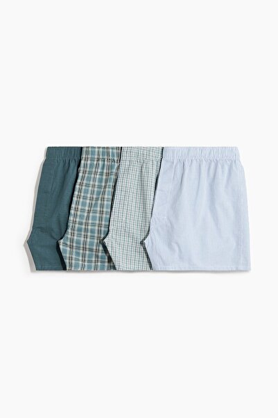 H&M 4'lü Dokuma Boxer Şort