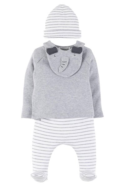 İDİL BABY Baby 3-Piece Bodysuit Set 18697 0/3 Months
