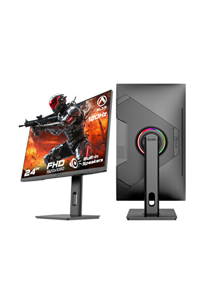 AL3B 24-inch 120Hz Full HD Gaming Monitor with Speakers, Fast 1ms IPS Compute...