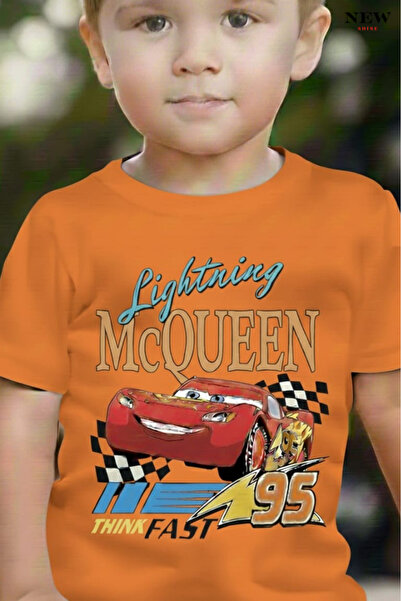 New Shine Mc Queen Printed Unisex Children's T-Shirt