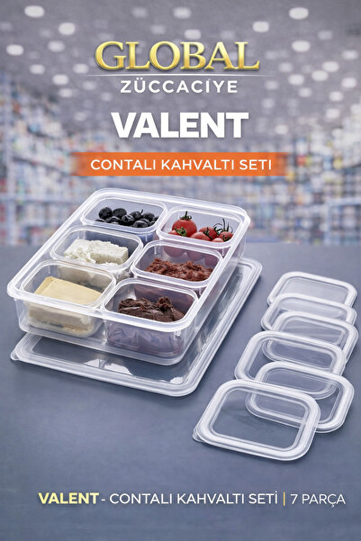 YERLİ PLASTİKLER GLOBAL - Contalı Kahvaltı Seti 7 Parça