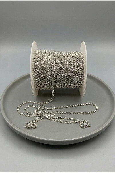 Massaltay Crystal Stone Metal Slot Strip |   12 mm Width |   1 Meter |   Deco...