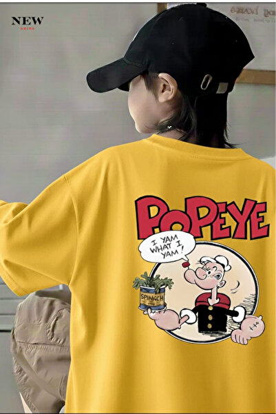 New Shine تي شيرت للأطفال مطبوع عليه بوباي للجنسين