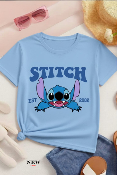 New Shine Бродирана печатна унисекс детска тениска