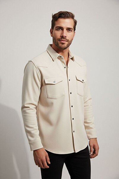 Karteks ERKEK SÜET KUMAŞ GÖMLEK