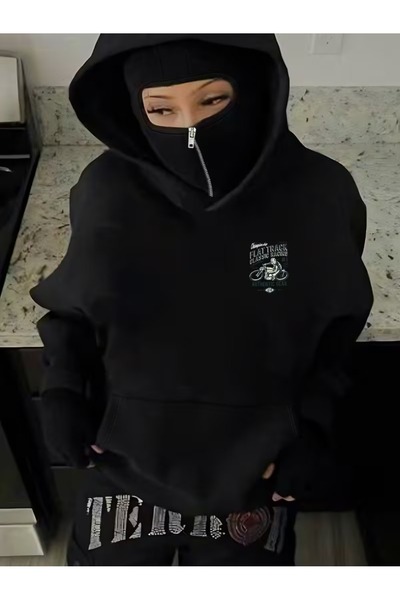 ZEMLİYA سترة رياضية بسحّاب من كار ماسكي نينجا يونيسكس، سترة سميكة بسحّاب من 3...