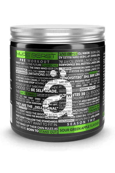 Nano Supps Hype Beast Pre-Workout Nano Green Apple 320g
