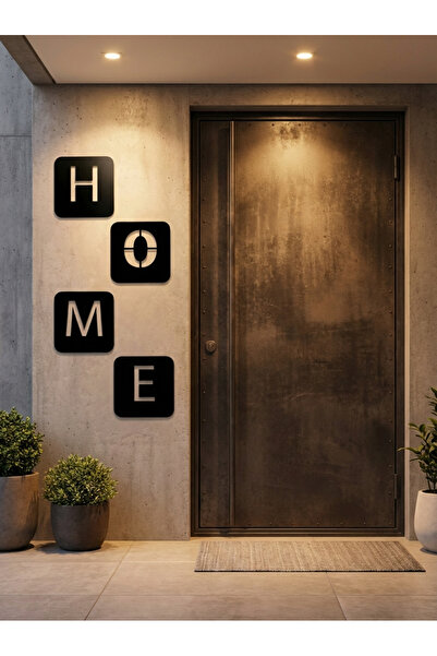MEC DEKORASYON HOME Dikey Duvar Dekoru — Antre Salon Ofis İçin Minimal Dekora...