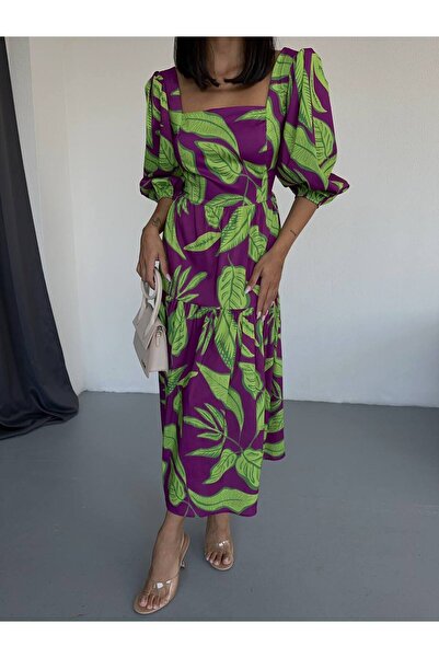 OEM ROCHIE MARSAY, lunga, vaporoasa, cu maneci bufante